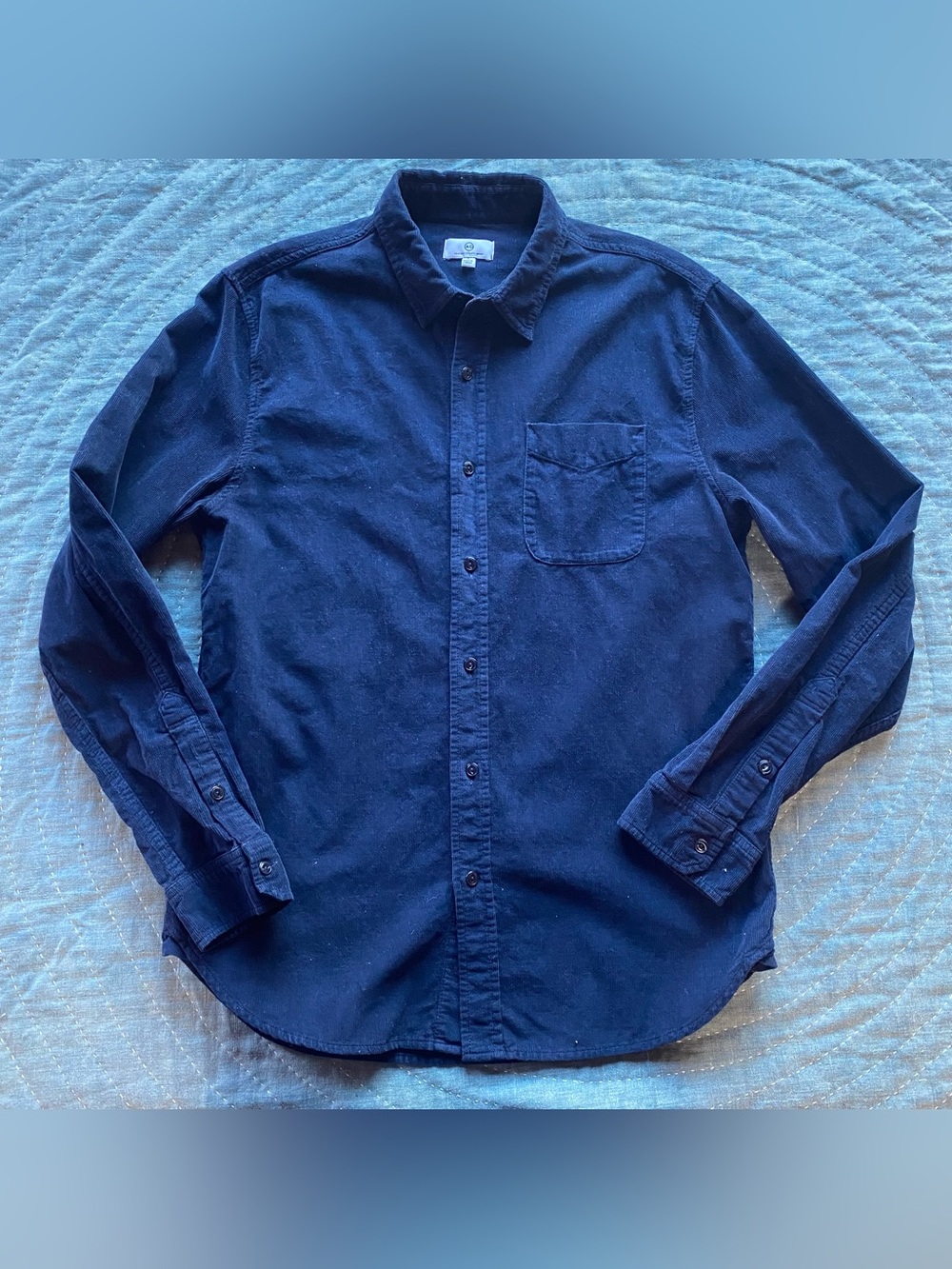 AG Benning Corduroy Shirt Navy Small